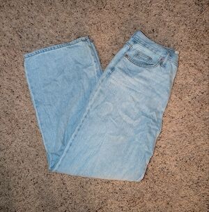 Womens Wide Leg Denim Jeans